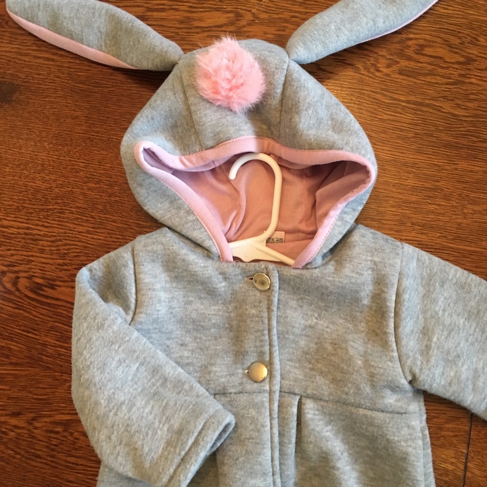 Bunny cotton hooded coat